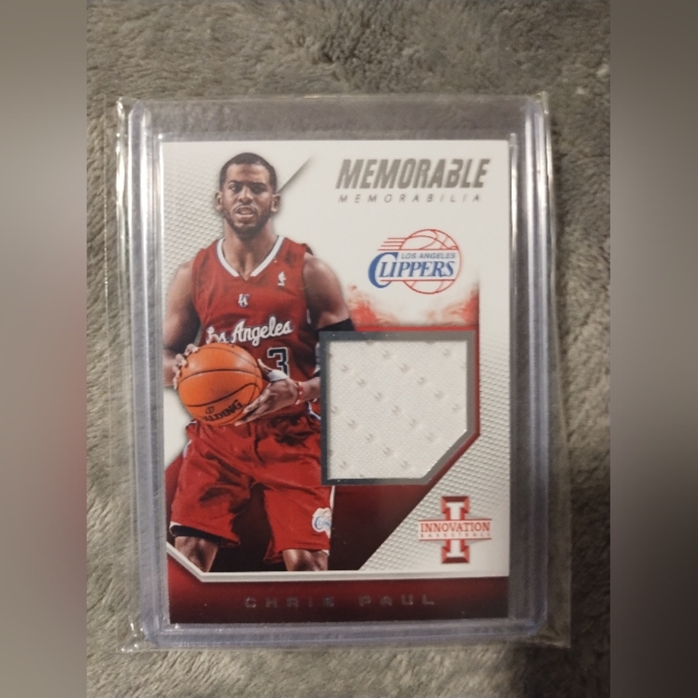 Chris Paul RARE NBA Card Game Worn Jersey